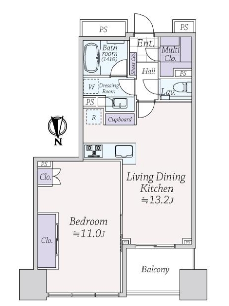 シティタワー銀座東の間取図