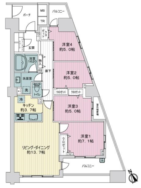 イニシア千住曙町の間取図