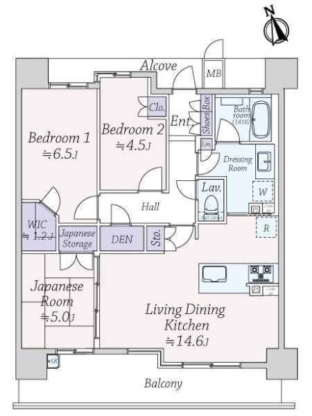 グランドパレス西宮武庫川の間取図