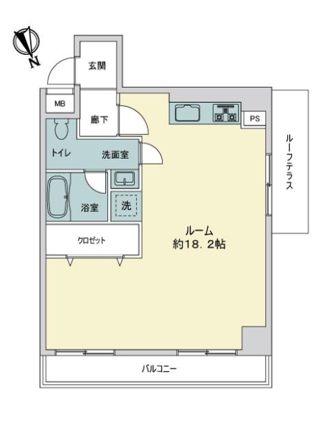 朝日動坂マンションの間取図
