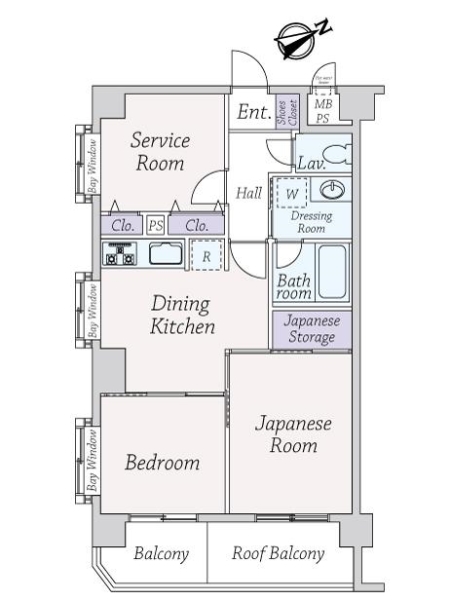 ライオンズマンション武蔵野第二の間取図