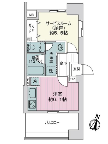 ライオンズプラザ横浜サウスステージの間取図