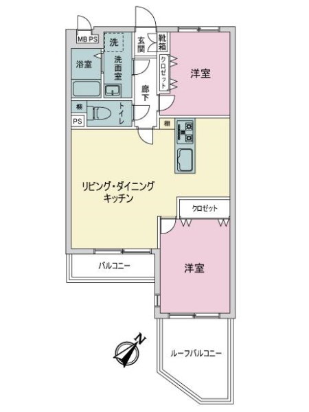 セザール宮前平の間取図