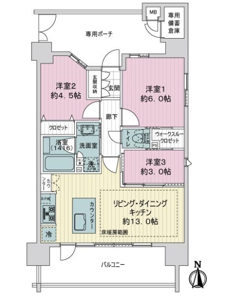 エステムプラザ名古屋ＵＸの間取図