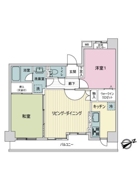 コスモ磯子ルヴェールの間取図
