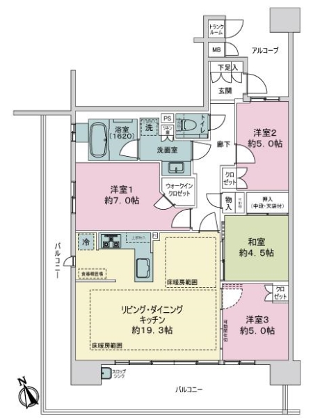 アルバックスタワー刈谷ステーションの間取図