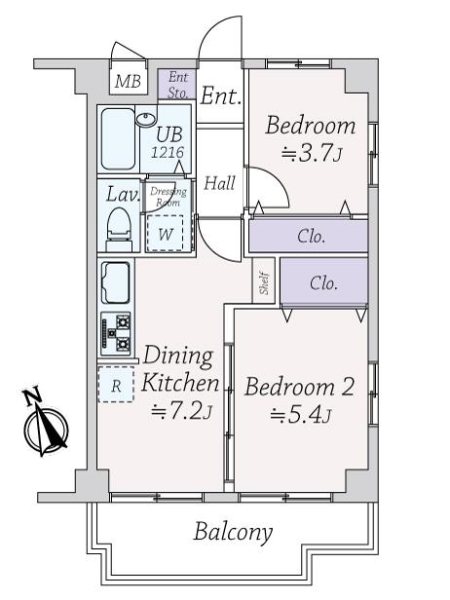 ライオンズマンション調布国領の間取図