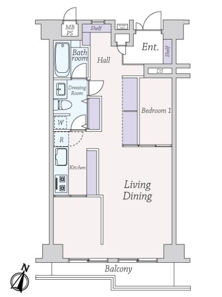 マンシヨン清水台の間取図