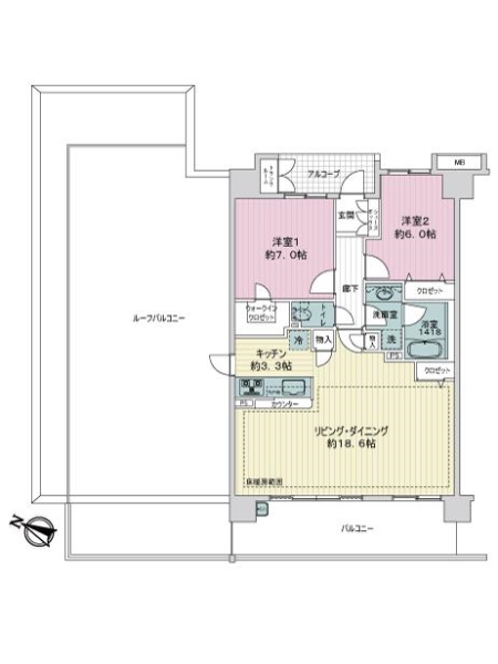 東京ガーデンフォーラムの間取図