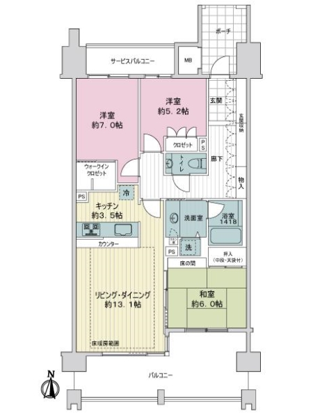 グランドメゾン泉の間取図
