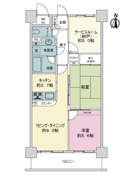 ライオンズガーデン新小岩の間取図