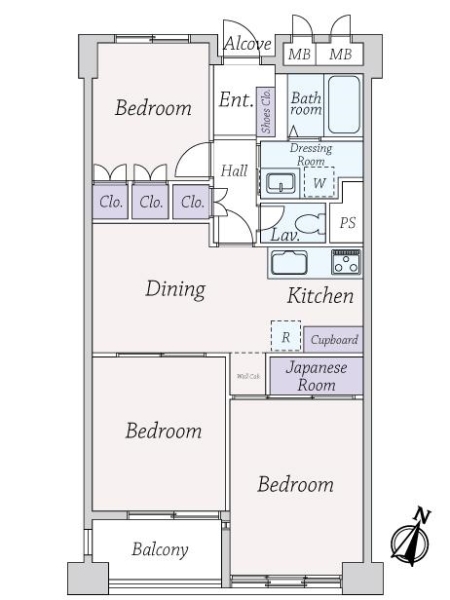 セントラルプラザの間取図