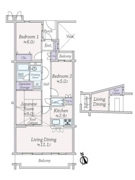 ソフィア大井町の間取図