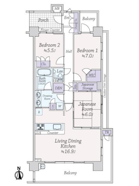 イトーピア桜新町イストハウスの間取図
