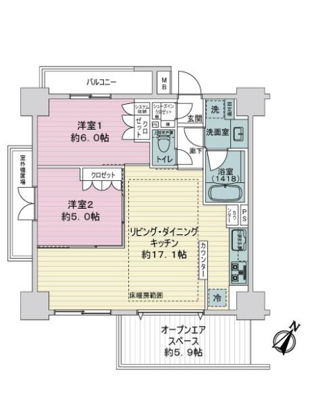 ヴェレーナ浅草の間取図