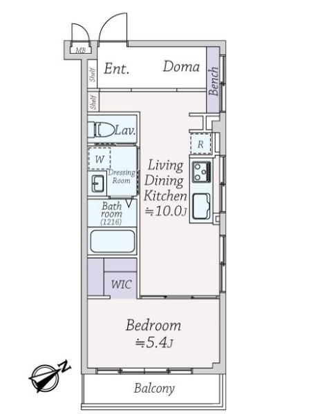 武蔵野サンハイツの間取図