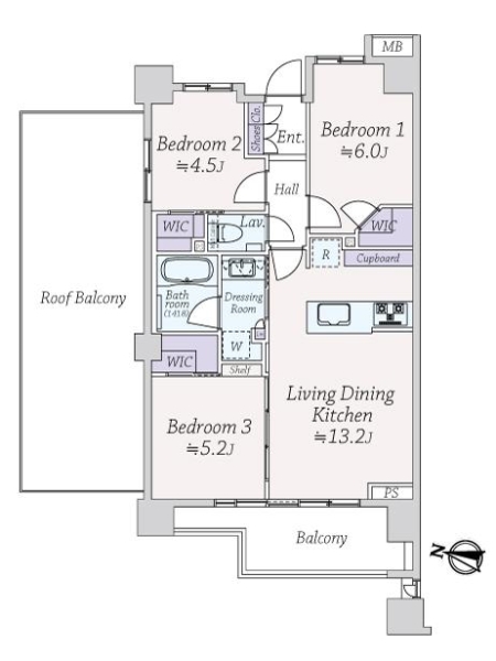 ルフォン杉並方南町の間取図