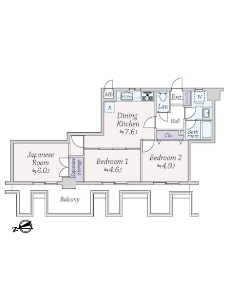 パロス三鷹の間取図