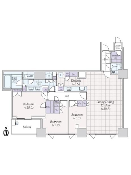 三田ガーデンヒルズの間取図