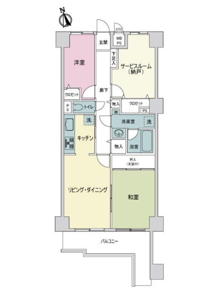 ライオンズガーデン西千葉の間取図