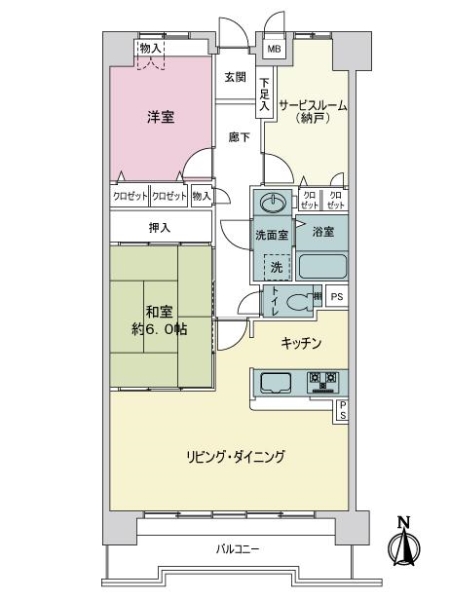 トーカンマンション平針プラザの間取図