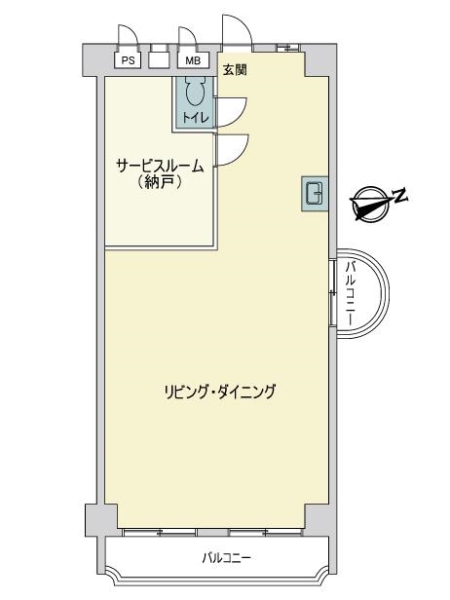 パークハイツ桜坂の間取図