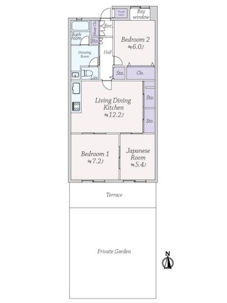 プレアデス神垣の間取図