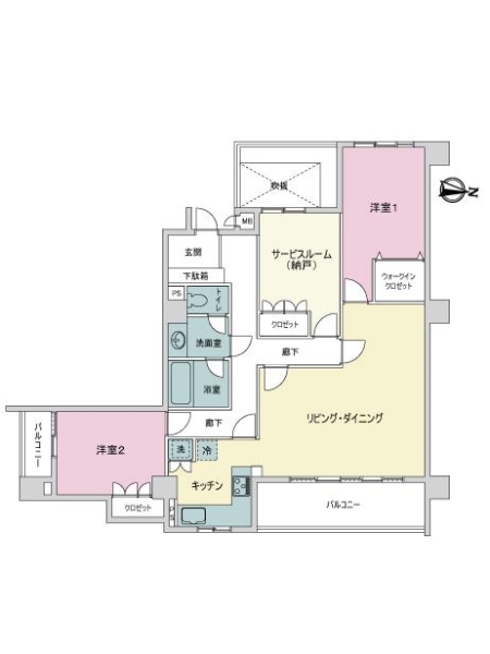 トーア久が原ガーデンの間取図