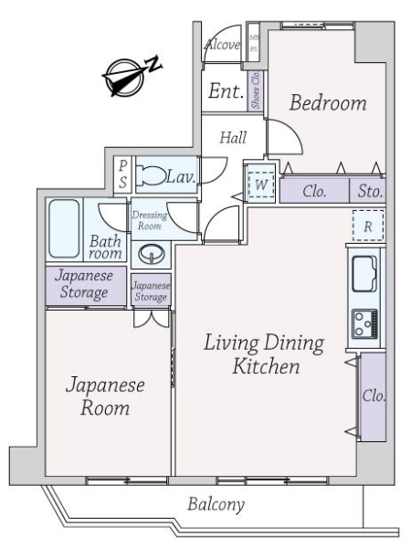 ライオンズマンション蕨の間取図
