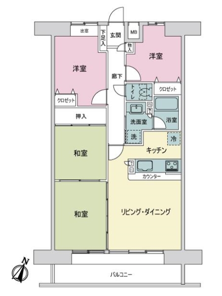 藤和シティコ-プ三河安城の間取図