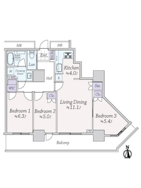 北戸田ファーストゲートタワーの間取図