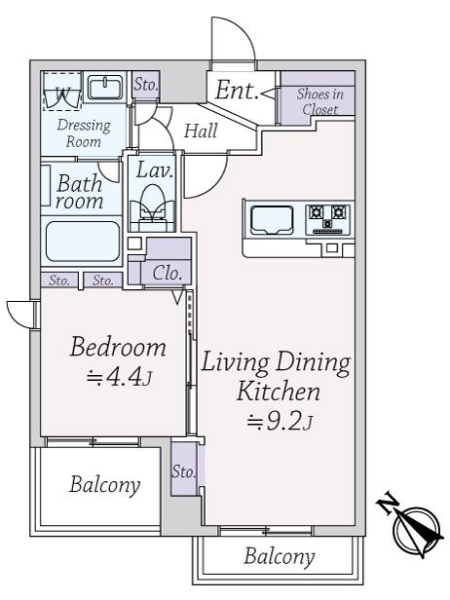 レクシオシティ高円寺の間取図