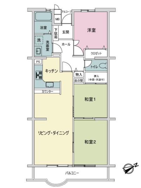 ハイマート千葉の間取図