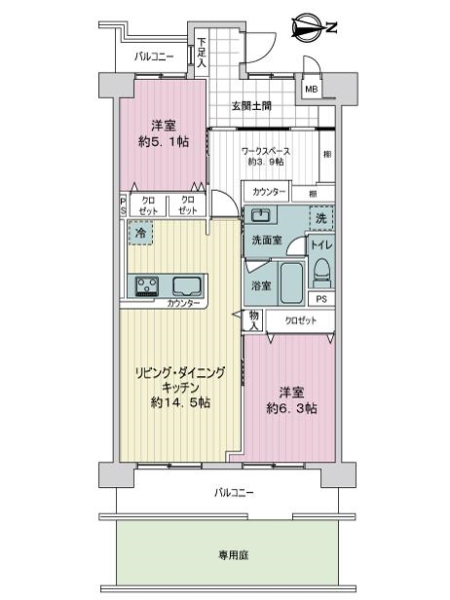 ルミエール桂川の間取図