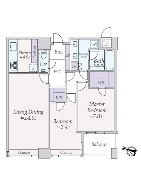 パークコート赤坂ザタワーの間取図