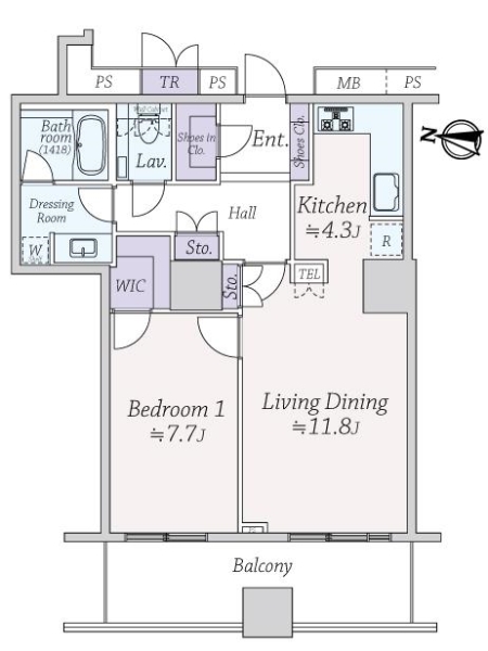 ザ・梅田タワーの間取図
