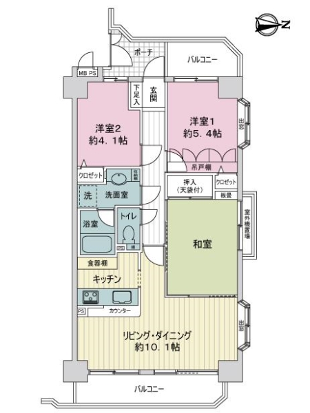クリオ南行徳弐番館の間取図