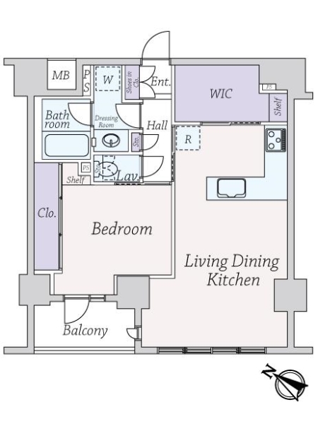 シテリオ渋谷・松濤の間取図