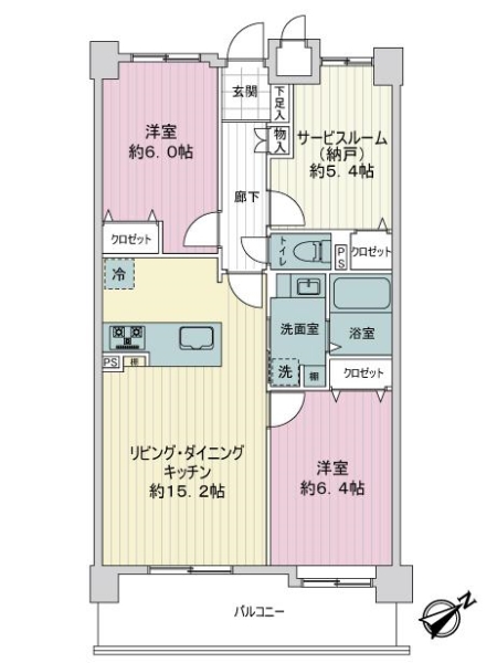 J’シティ五日市アベニューの間取図
