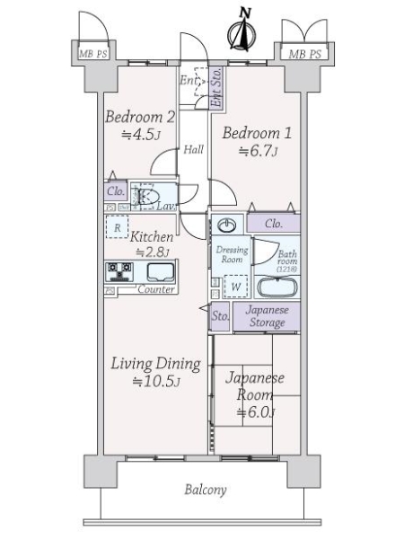 ライオンズマンション寝屋川の間取図