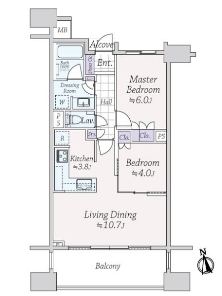 カワサキ・ミッドマークタワーの間取図
