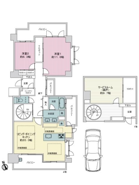 Ｄ’グランセ八事御幸山の間取図