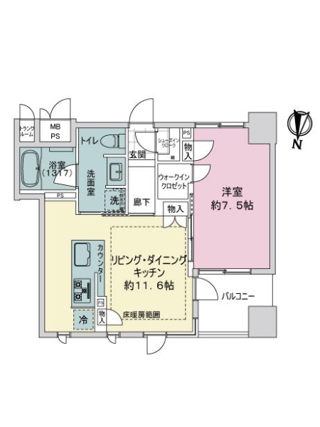 ザ・ライオンズ神戸ハーバーランドの間取図