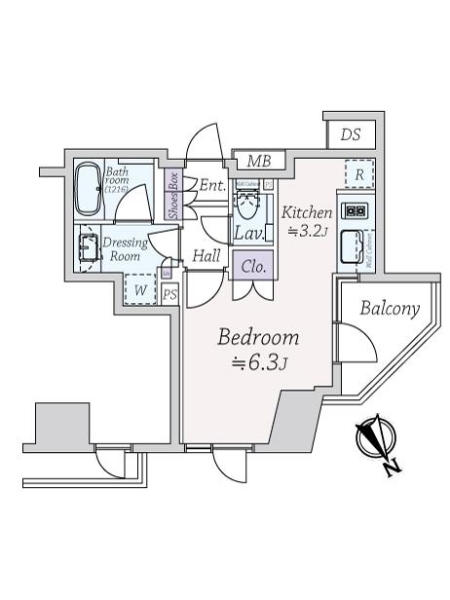 シャリエ御茶ノ水の間取図