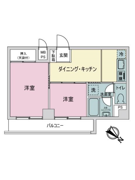 ニックハイム鶴見中央ビルの間取図