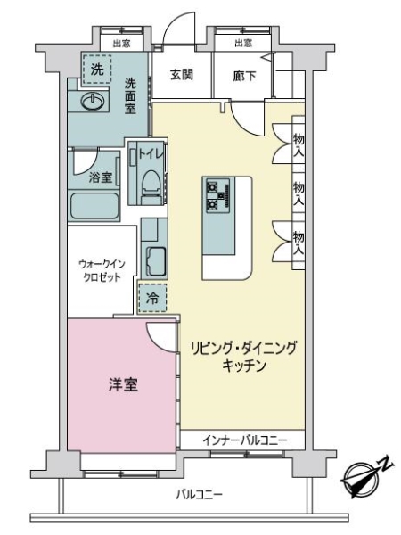 浮間公園ダイカンプラザの間取図