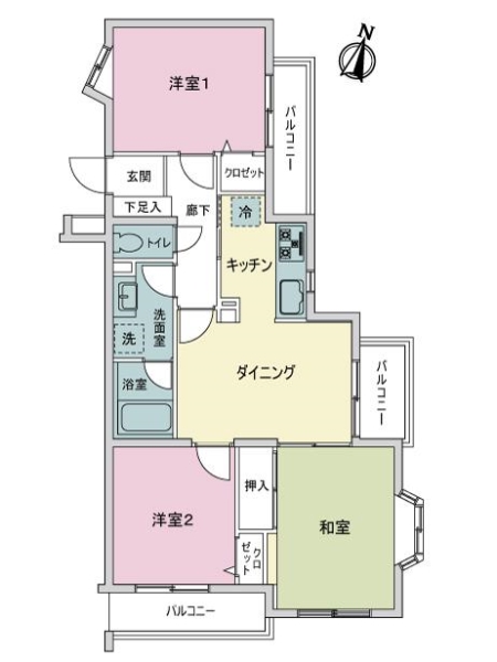 ロイヤルステージ北浦和の間取図