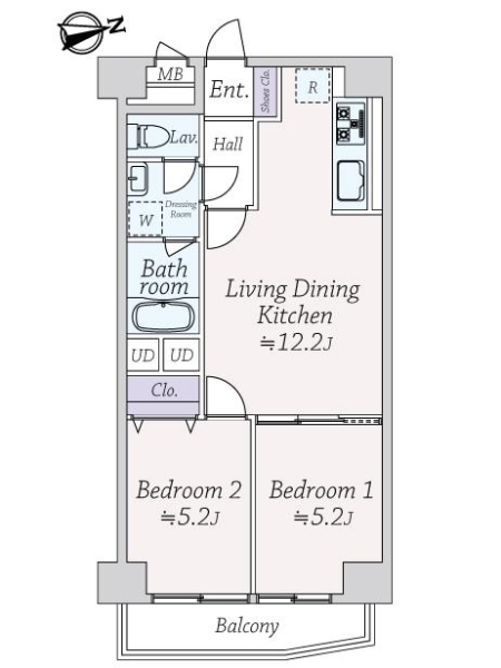 ライオンズマンション桜上水の間取図