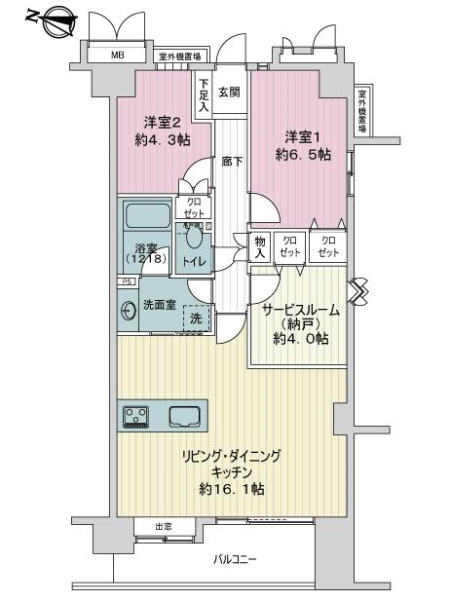 サンヴェール浦和常盤の間取図