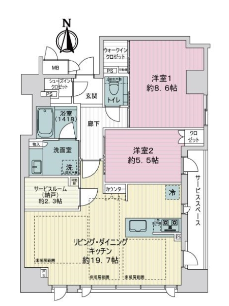 ジオ京都御池通の間取図